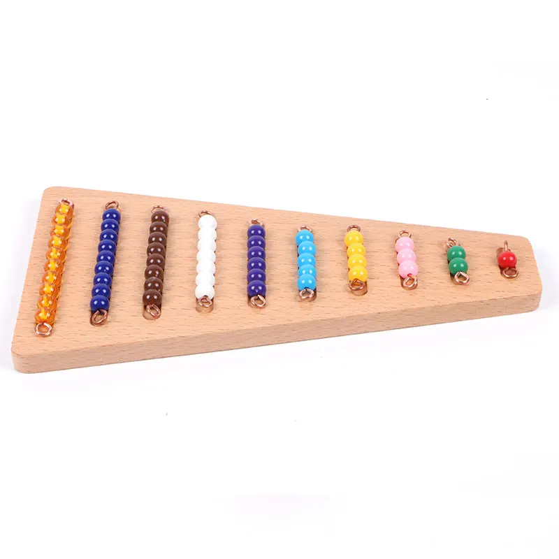 Montessori Bead Stairs With Tray Montessori Bead Material Preschool