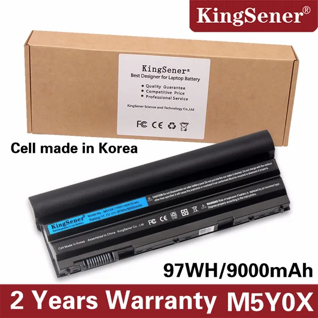 KingSener 11.1V 97WH Korea Cell M5Y0X Laptop Battery for DELL Latitude