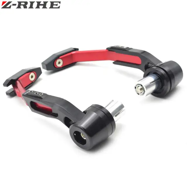 Motorbike Silver CNC Handlebar Protector 7//8/" Brake Clutch Protect Lever Guard