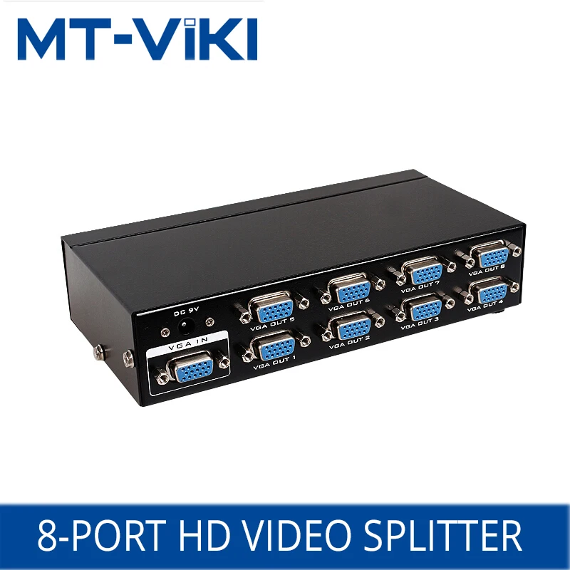 MT VIKI 8 портовый VGA HD видео сплиттер 1 вход выход дисплей Проекционный подходит для