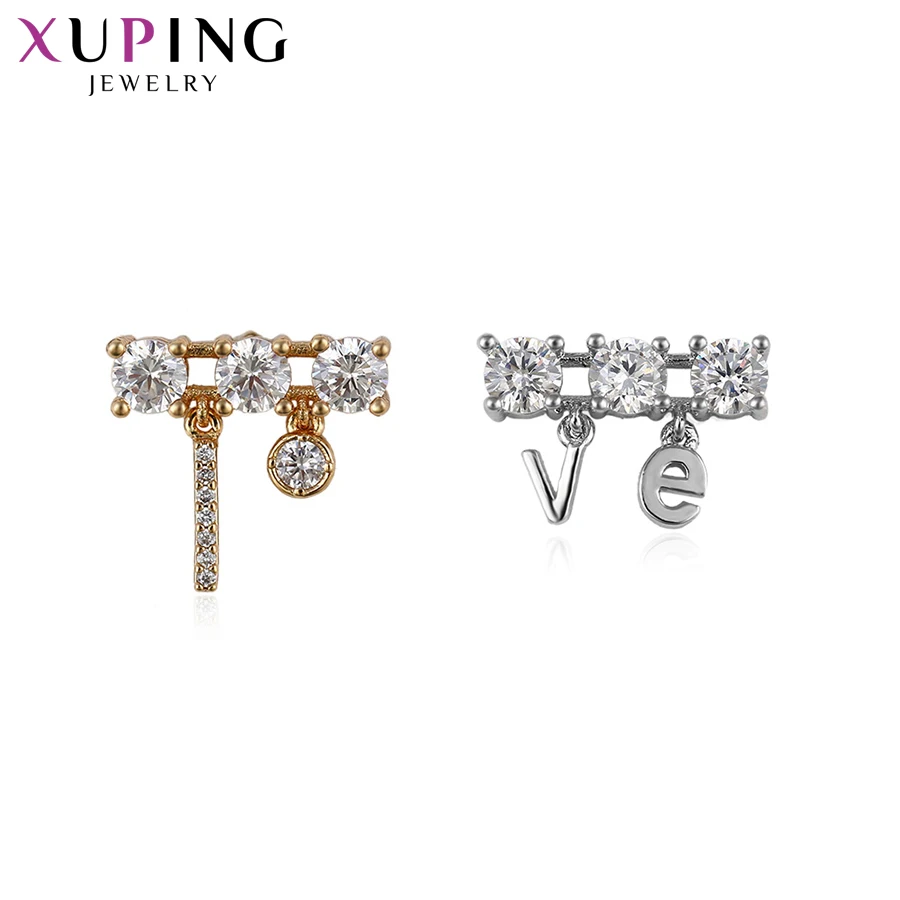 

Xuping Fashion Earrings Love Type High Quality Charm Design Multi-color Plated Valentine's Day Jewelry Gifts S56.1-25553
