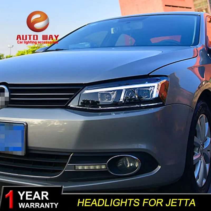 

Car Styling Head Lamp case for VW Jetta Headlights 2012-2018 LED VW Jetta Headlight DRL Lens Double Beam Bi-Xenon HID