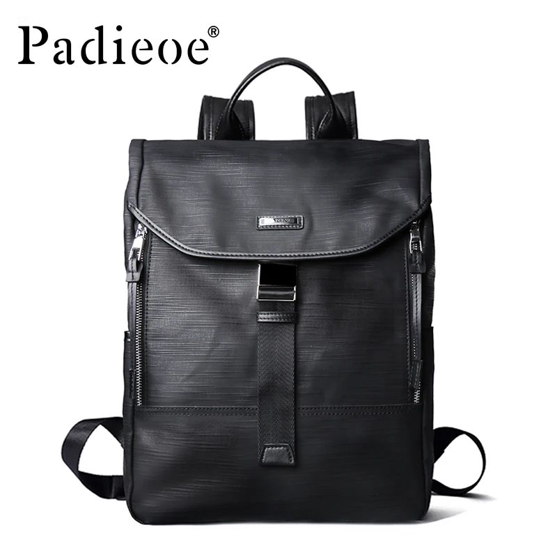 

Padieoe New Designer Canvas Men Casual Daypacks Large Waterproof Men's Backpack Famous Brand Rucksack School Bags For Men Women
