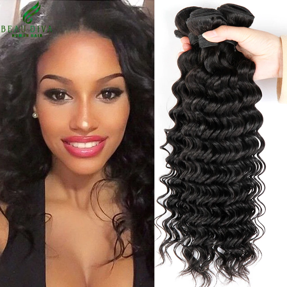 Malaysian Deep Wave 5 Bundles Malaysian Virgin Hair 7a Unprocessed Virgin Hair Human Hair Weave