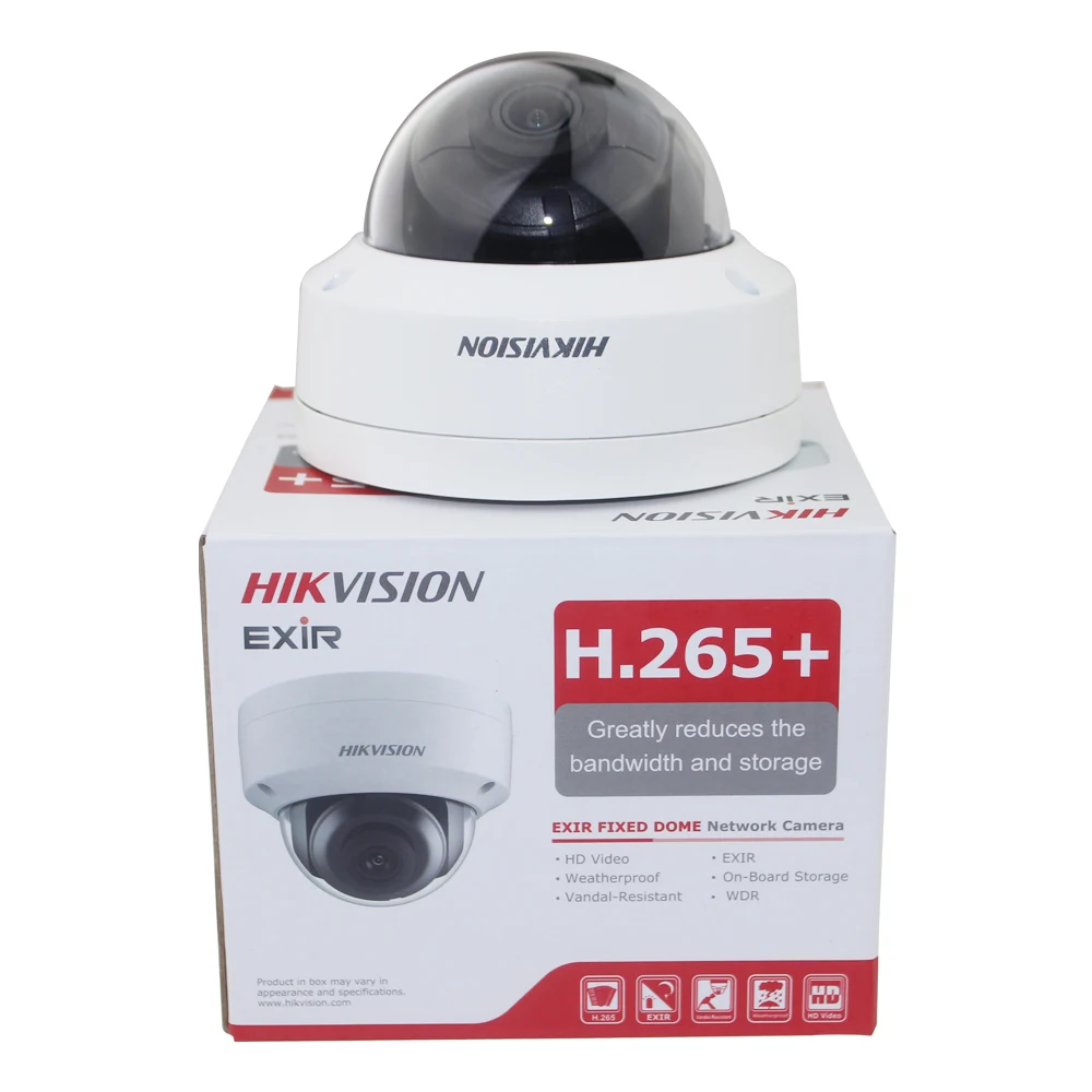 Hikvision DS-2CD2143G0-IS 4MP купольная POE IP камера сеть с аудио функцией ИК 30 м CCTV видеонаблюдения H.265