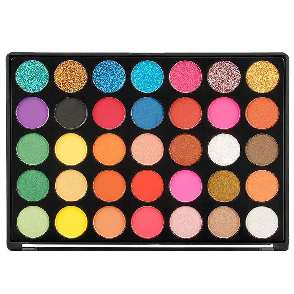 

Best Deal New Cosmetic Matte Eyeshadow Powder Makeup Palette Shimmer Set 35 Colors Eyeshadow Palette for Women Gift