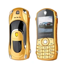 2014 unlock bar cheap luxury small size mini sport cool supercar car key model cell mobile phone cellphone X6 P204