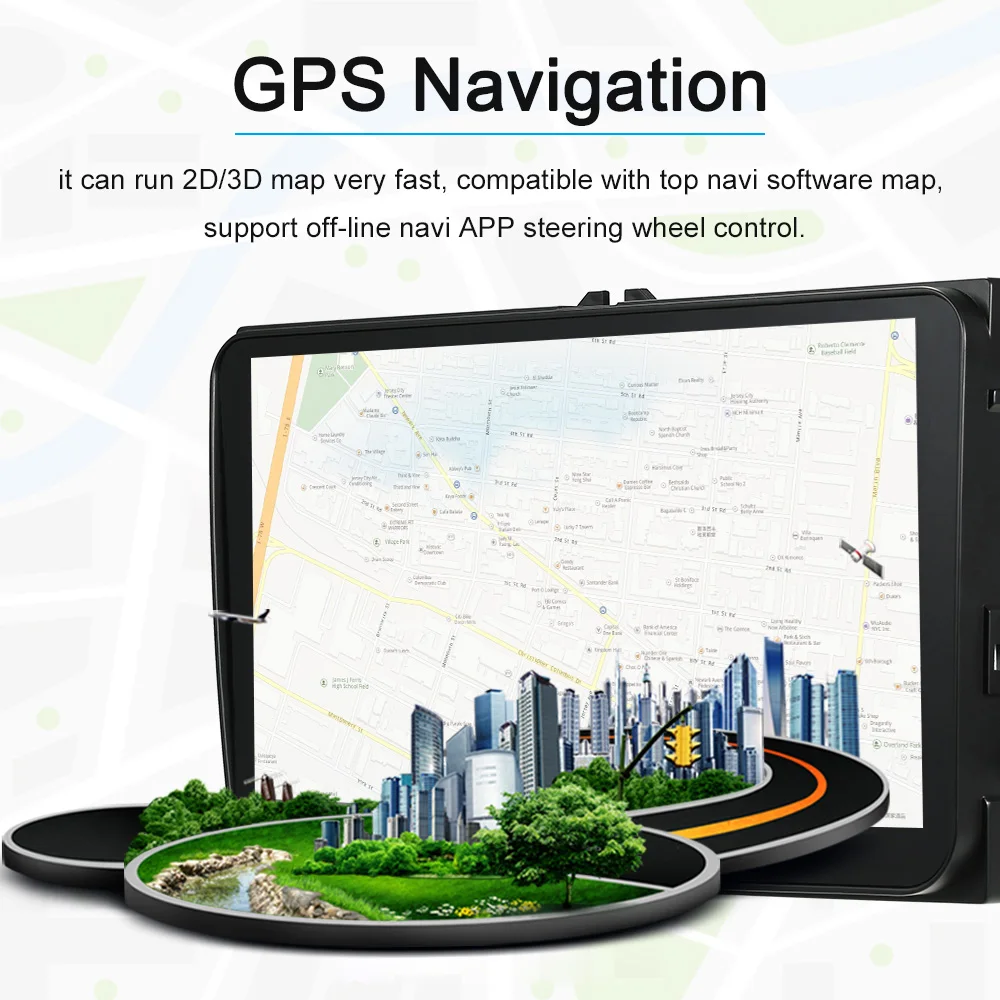 

Car Multimedia Player Android 7.1 System GPS Navigation 9 Inch Full HD 1080P Touchscreen Player BT In-dash Navigation