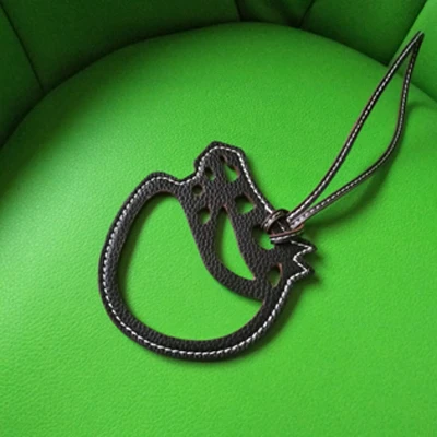Мода PU кожа подковы брелок кольцо для женщин цепочка для ключей для Сумки Украшение подвеска на сумку аксессуары R301 - Цвет: Black