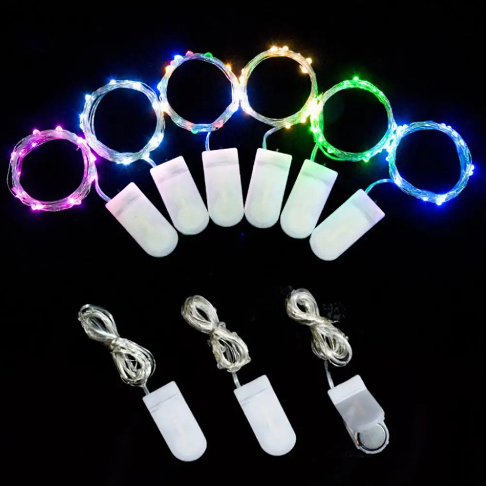 2M 20 LEDs Garland LED Silver Wire String Fairy Lights Waterproof Christmas for Wedding Party Xmas Decoration | Освещение