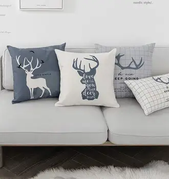 

Free Shipping!!Character deer square throw pillow/almofadas case adult teen child kid man boy,fashion cushion cover home decore