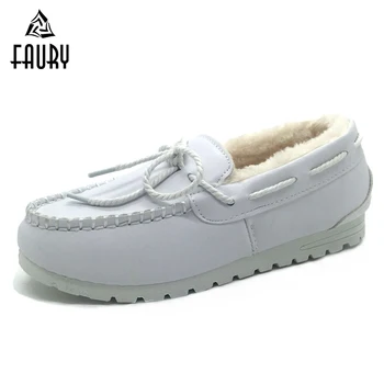 

Women Winter Thick Peas Shoes Ladies Soft Warm Loafers Comfy Hospital Doctor Nurse Medical Work Shoes White Black