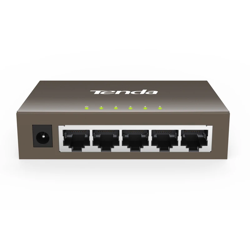 Tenda TEG1005D 5 Порты Gigabit Ethernet, 10/100/1000 Мбит коммутатор для интернет-сети, Auto MDI/MDIX