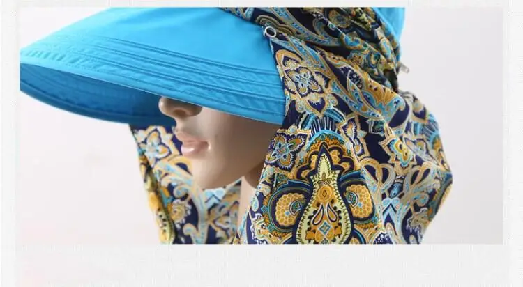 Новые головные уборы для женщин, широкие с полями, солнце, шляпа, женская УФ-защита, летняя кепка, цветочный дизайн, Пляжные шапки