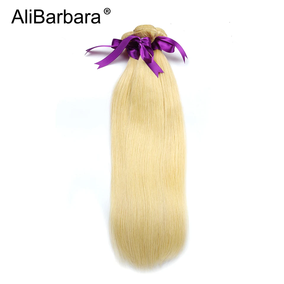 AliBarbara Hair 613# Brazilian straight Hair Weave Blond 3Bundles 100% Human Hair Extension 12-26inch Free Shipping