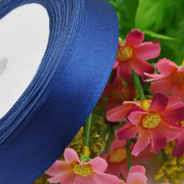 1' 25 mm satin ribbon craft/party/wedding Dark Blue 25Y RA135satin