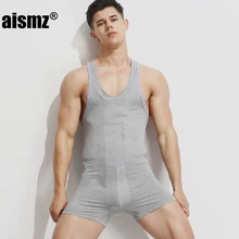 Aismz сексуальная Нижняя рубашка для мужчин Боди тело Хлопок lycar человек комбинезон борется нижнее белье плотный формирователь для геев, экзотические Клубные танцевальные вечеринки