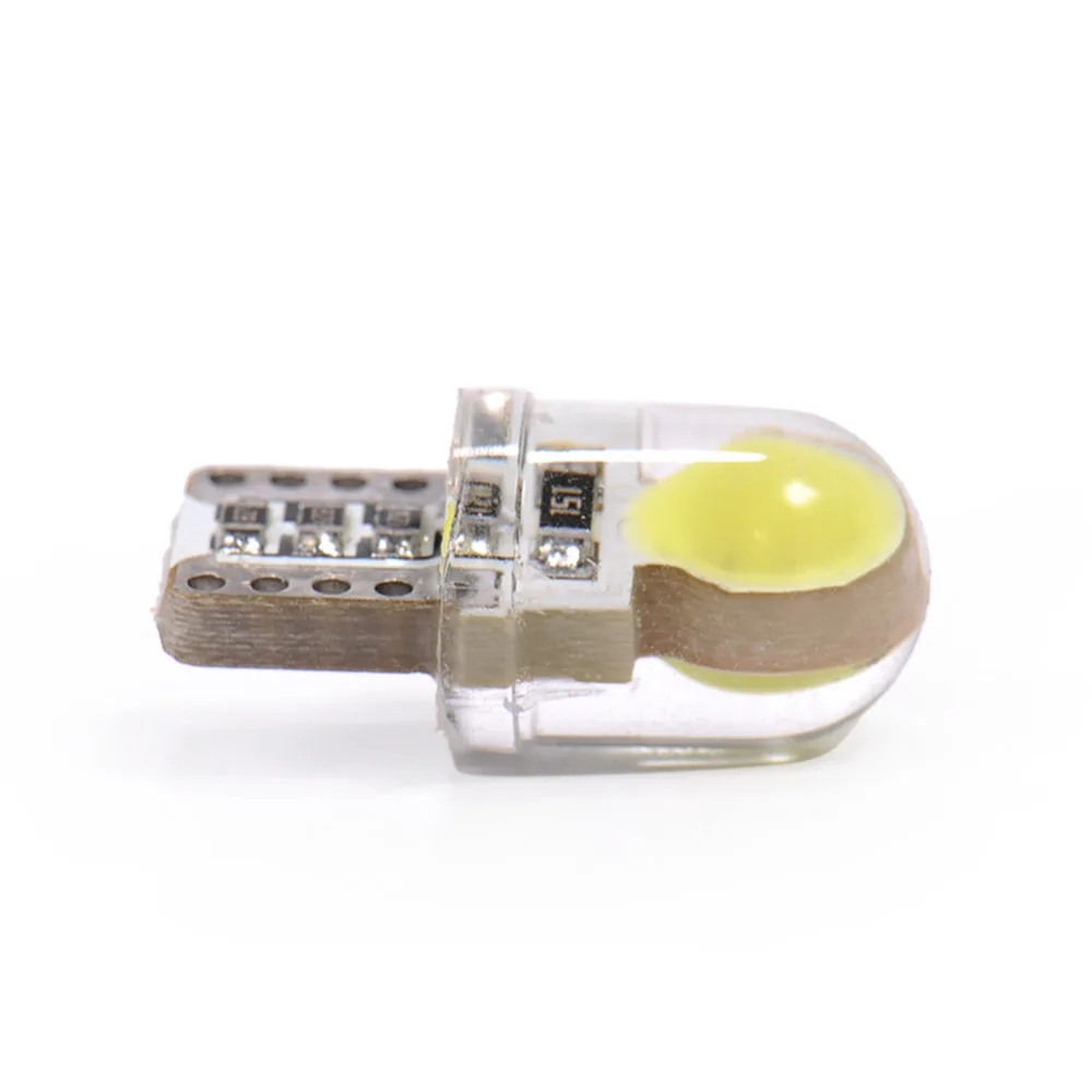 1 шт. W5W COB светодиодный светильник T10 194 широкий силиконовый дисплей парковочные