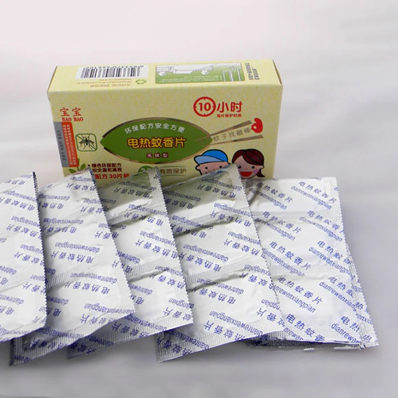 

30Pcs/lot Electric Mosquito Killer Mats Tablet Insect Anti Mosquito Pest Repeller No Toxic Baby Insect Pest Control Home Safe