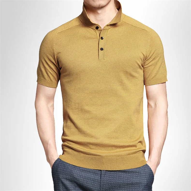 10colors summer mens polo sweaters Simple style cotton knitted short male pullovers top tees breathable 4XL Muls brand rl-7626-11