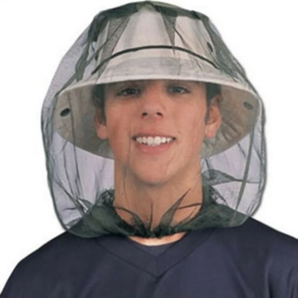 

Bee Hat Beekeeping Mesh Net Head Face Protector Cap Fly Mosquito Outdoor Camping Mosquito Bee Insect moustiquaire tete #10
