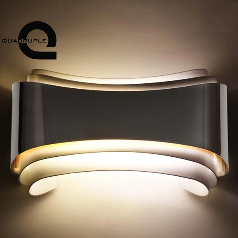 

Quadurple 5W LED Wall Lights Modern Simple Bedside Lamp Bedroom Living Room Balcony Aisle Home Lighting Decoration Wall Lamp