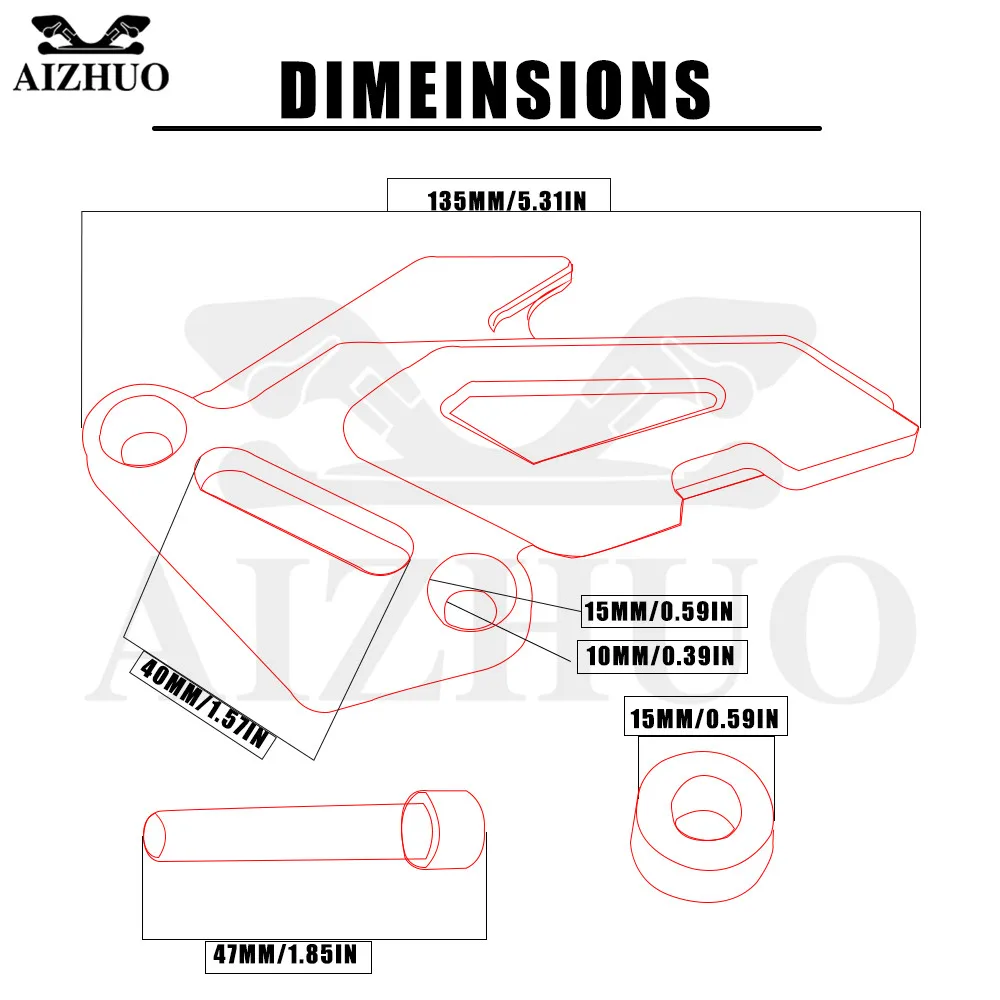 Мотоцикл для Kawasaki z900 Z800 Z800E 2013- Z650 передний суппорт тормозного диска Brakecaliper гвардии защитная крышка