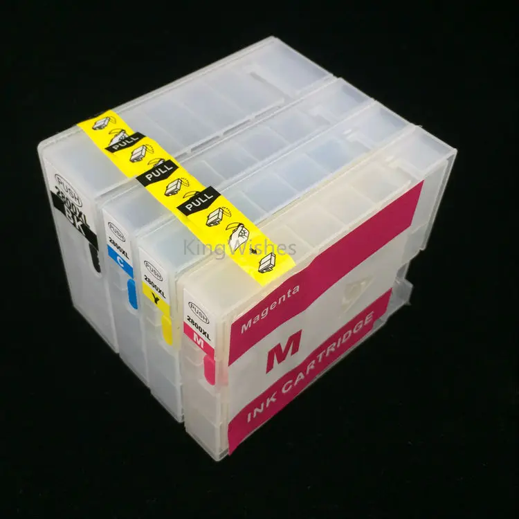 

4PCS PGI-1900 PGI-1900XL Empty Refillable Ink Cartridge With Permanent Chip For Canon MB2090 MB2390 Printer BK C M Y
