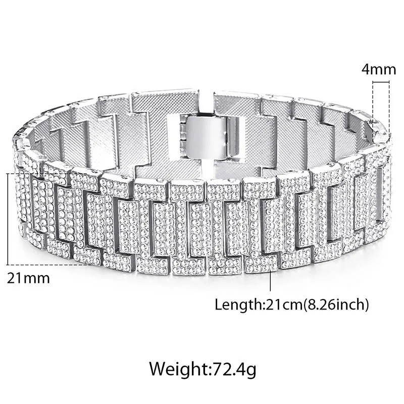 Davieslee Iced Out мужские браслеты золотой браслет цепочка для мужчин модный мужской