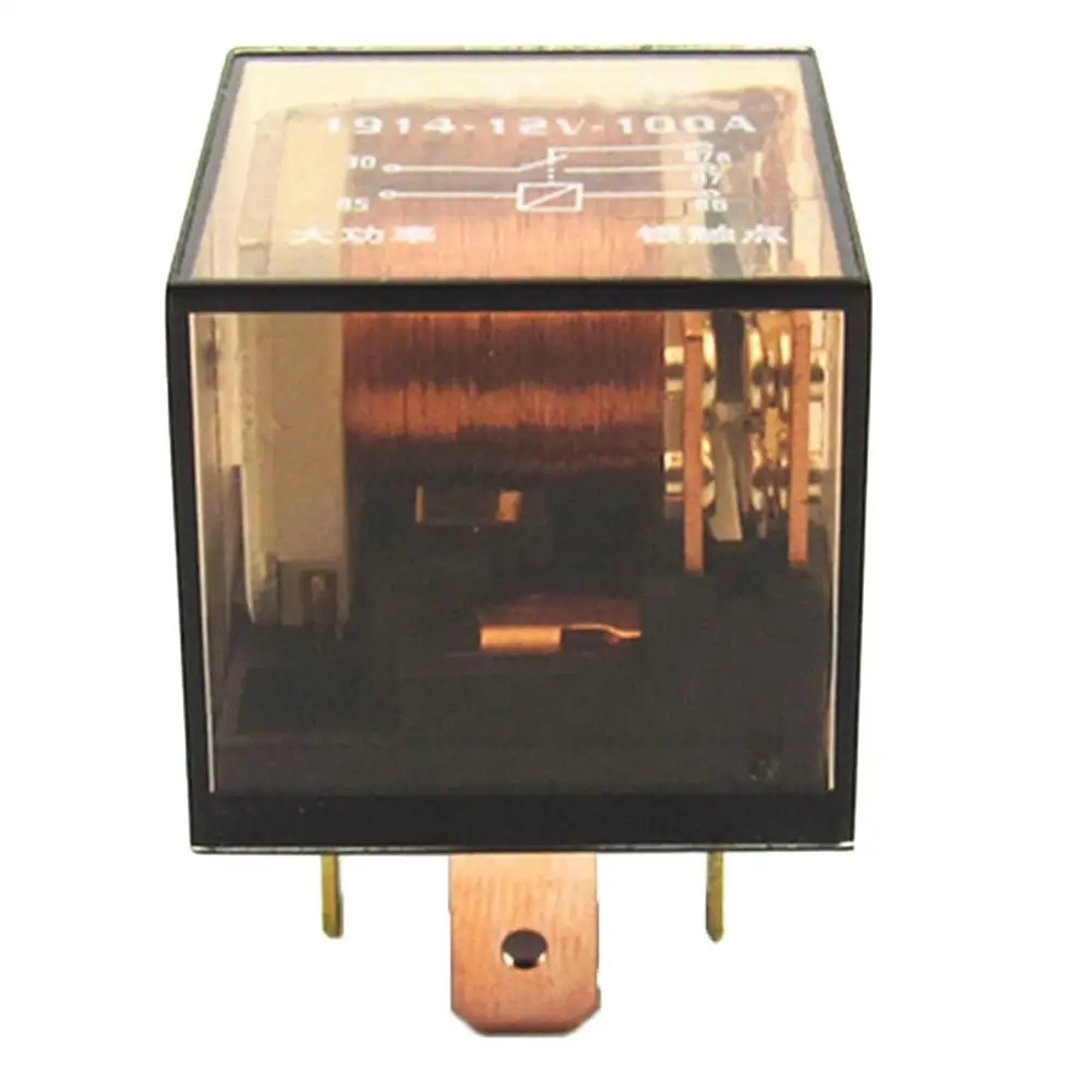 DC 12 V/24V 80A 1NO 1NC SPDT 5 Pins зеленый индикатор светильник Авто Грузовик реле прозрачная