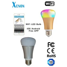 Xenon Smart Bulb Wireless wifi LED RGB Light Bulb Lamp Color Changing via WiFi App Control, Create a romantic atmosphere