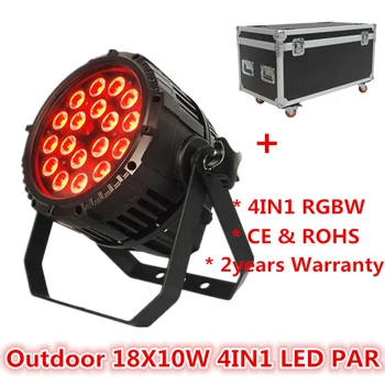 

A-(With fly CASE)Professional outdoor stage light par led 18x10w ip 65 led par quad 18 10w rgbw led par light 64 flight case