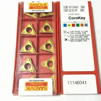 

10PCS TCMT16T304-KF3005 TCMT3(2.5)1-KF3005 Carbide Insert