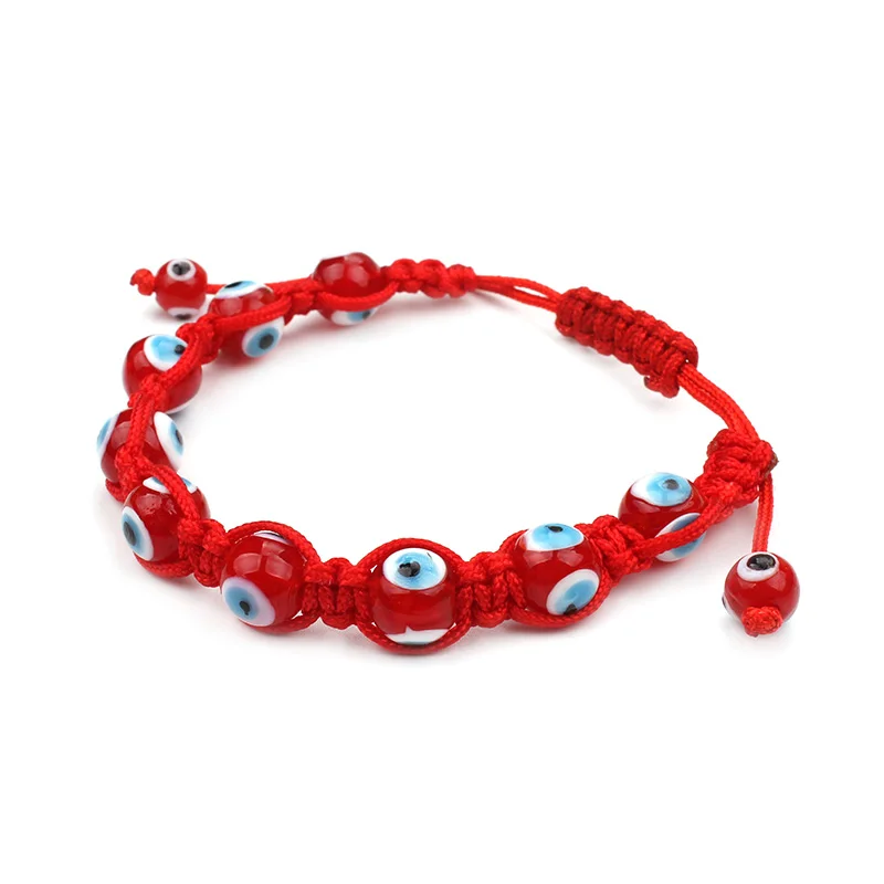 Evil Eye Fashion 1pc Clic Red Beads Bracelet Thread Evil Eye Fashion 1pc Clic Red Beads Bracelet Thread Braided Rope Chain Adjule For Women Men Jewelry In Strand Bracelets From