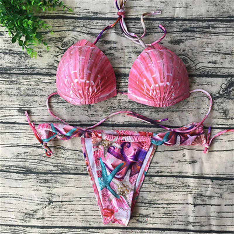 

Bikini Set 2017 Summer Shelly Swimwear Women Sexy Beach Swimsuit Bathing Suit Push up Brazilian Tikini