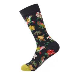 Новое поступление модные Для мужчин; удобные носки из хлопка Для мужчин красочный цветок смешно Для мужчин носки P810