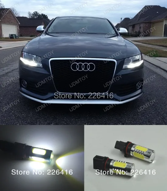 2x Xenon White P13W LED Bulbs Daytime Running Lights DRL For 2008 12