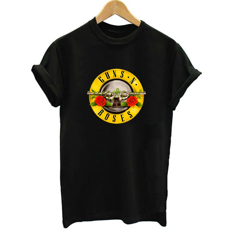GUNS N/'ROSES Homme Raglan Tee Circle Logo