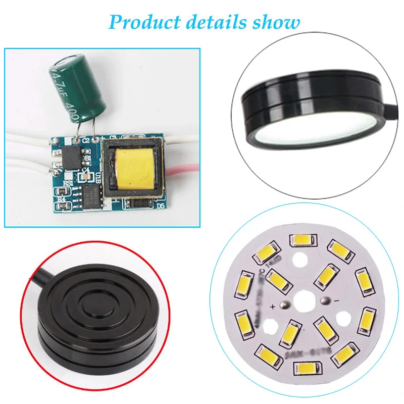 Black Silver 3W 5W 7W LED Reading Wall Lamps With Switch AC85-265V Modern Bedroom Bedside Lamp Light Body Hose Angle Adjustable 6