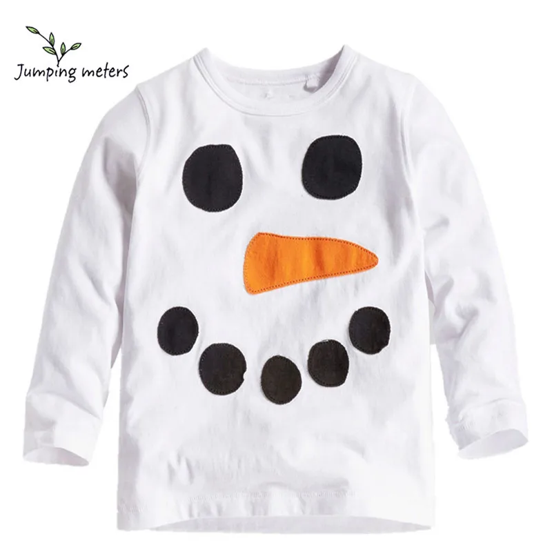 

JUMPING METERS Fashion Children's Long-sleeved Cotton 2-6 Years Old Boy / girl Child T-shirt Cartoon Trend Boy Casual T-shirt