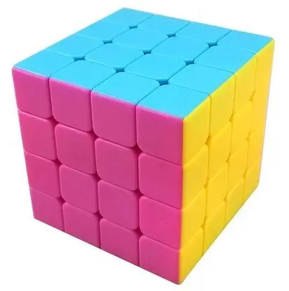 

New. Moyu Aosu New Structure 4x4 Speed Cube Stickerless .High Bright (Pink)