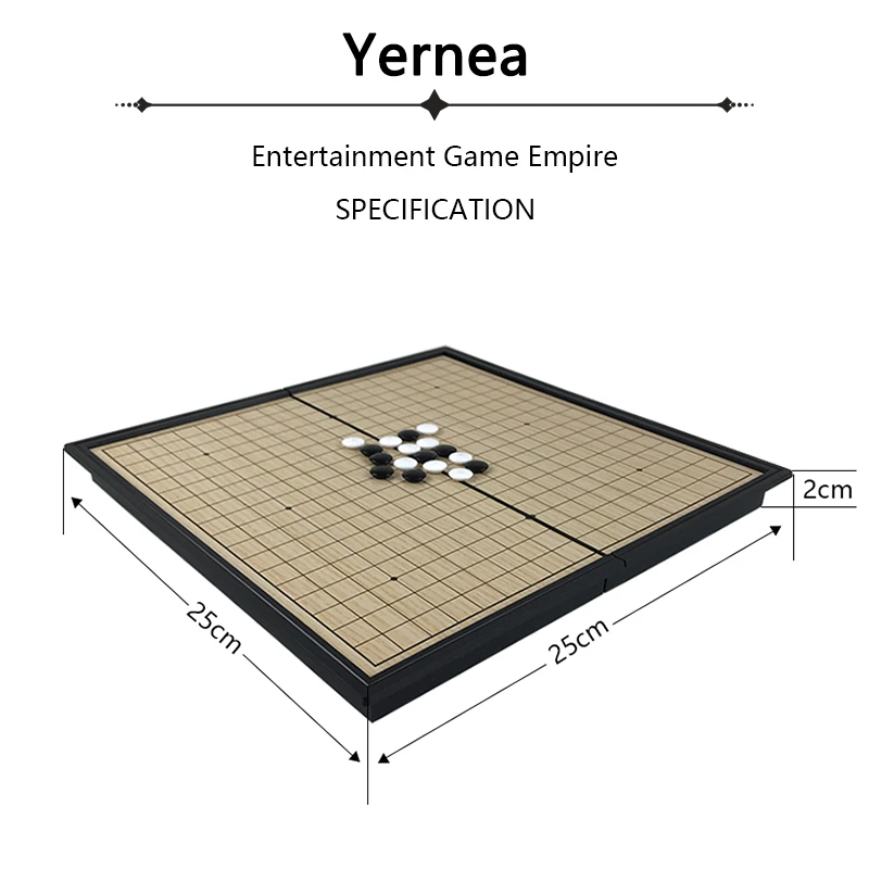 Китайская старая настольная игра Weiqi шашки складной стол Магнитный Шахматный набор Магнитная шахматная игра игрушка Подарки пластиковая игра Yernea