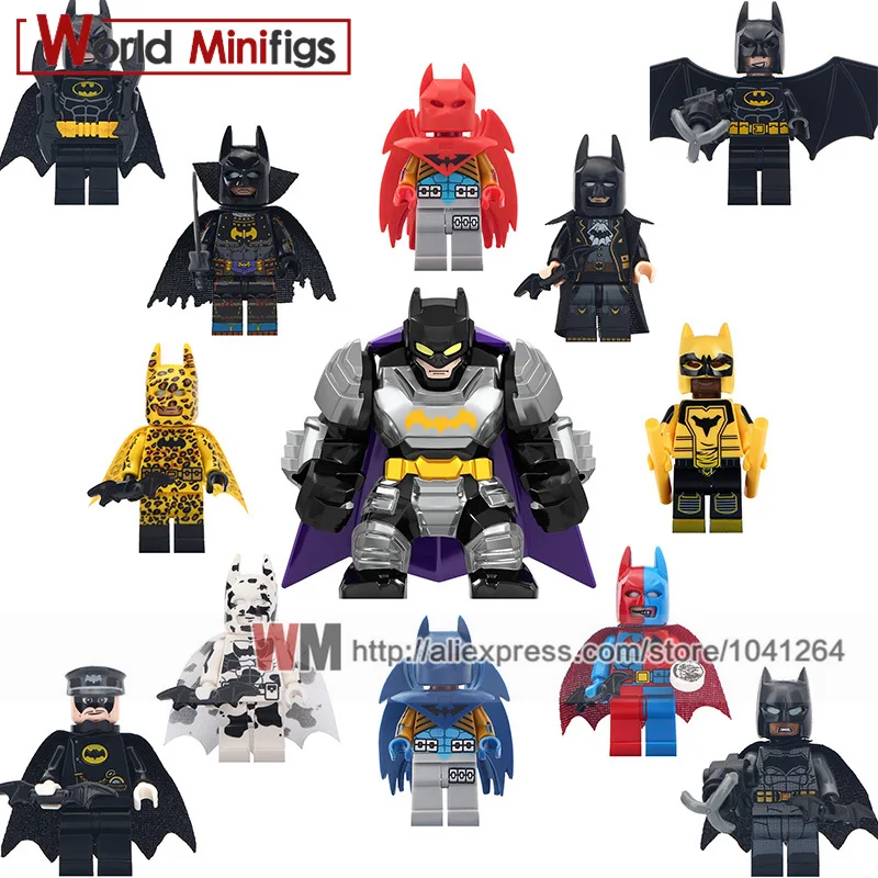 

Single Sale Batman Bruce Wayne DC Super Heroes Detective Comics Action Bricks Building Blocks For Children Toys