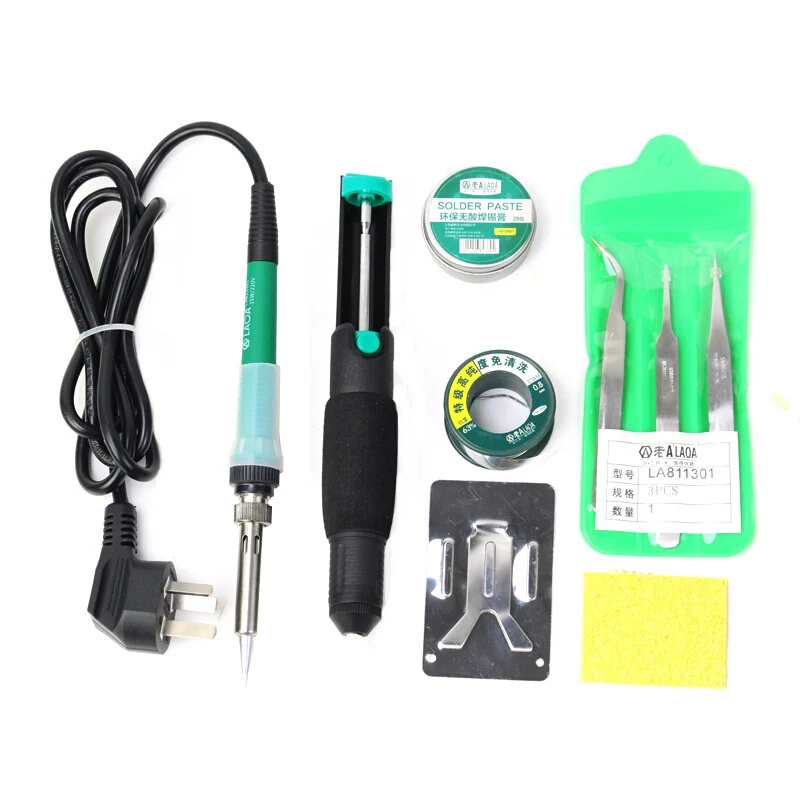 LAOA 25W/35W Ceramic Long Life Iner heat Electric Soldering Iron hot gun soldering rework station Welding tools