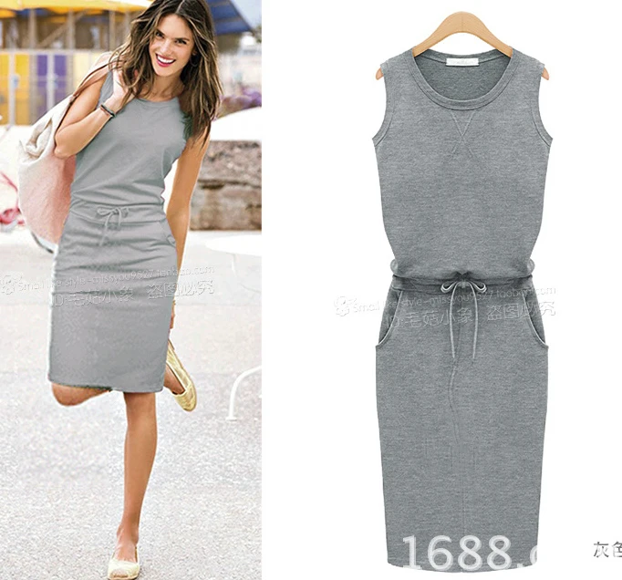 gray t shirt dress outfit
