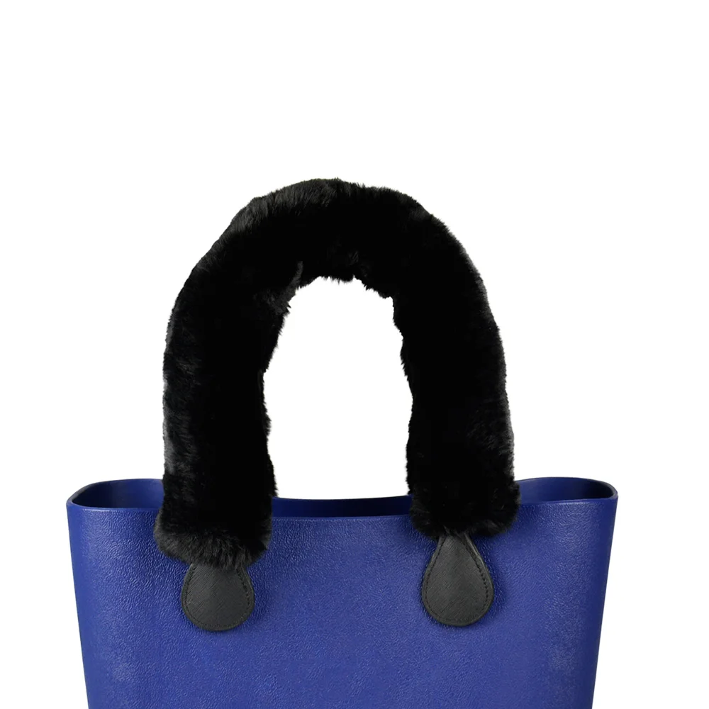 2018 Long Short Cable Fur Hook Loop Fastener Sleeve Cover for Round Leather Handle for O Bag for Obag Women Bag Shoulder Handbag