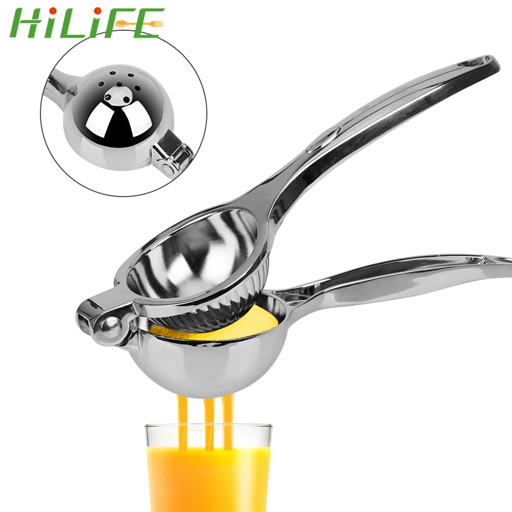 

HILIFE Manual Citrus Juicer Hand Orange Lemon Fruit Press Squeezer Juicer Machine Stainless Steel Manual Juicer