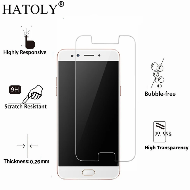 

2PCS Tempered Glass For OPPO F3 Ultra-thin Screen Protector for OPPO F3 HD Toughened Protective Film for OPPO F3 Glass HATOLY