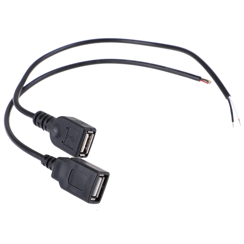 1 шт. 26 см 30 см USB 2,0 гнездовой разъем кабель питания 2Pin 4Pin черный разъем для зарядки передачи данных diy запчасти