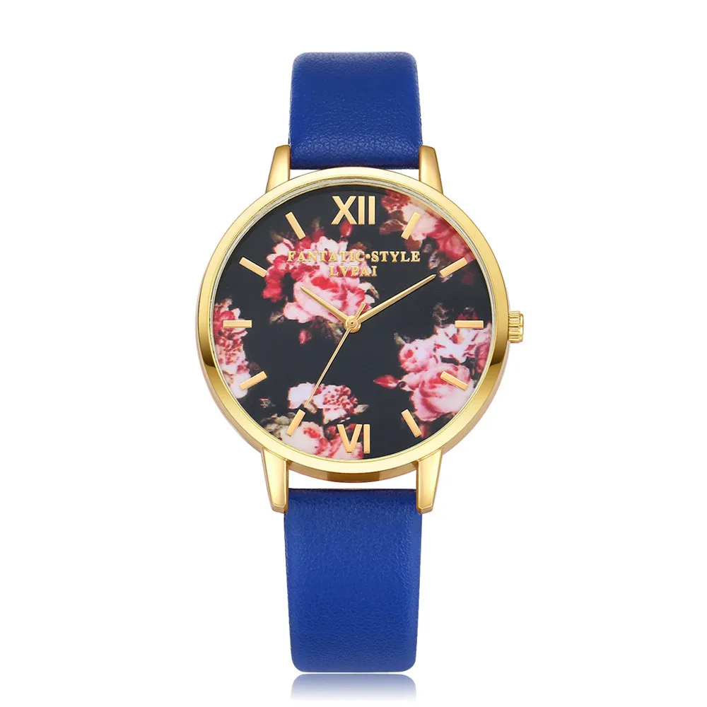 Лидер продаж повседневное кожа женские часы с ремешком Ретро часы браслет женские кварцевые часы reloj mujer erkek saat Montre - Цвет: B